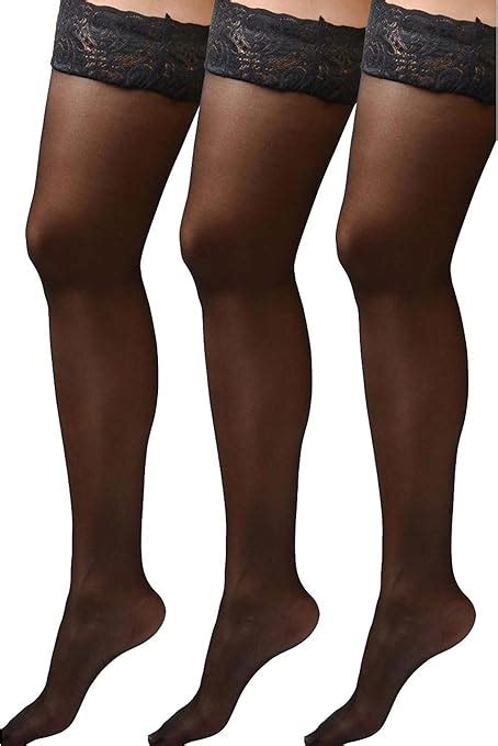 plus size stay up thigh high stockings|Amazon.com: Plus Size Thigh Highs.